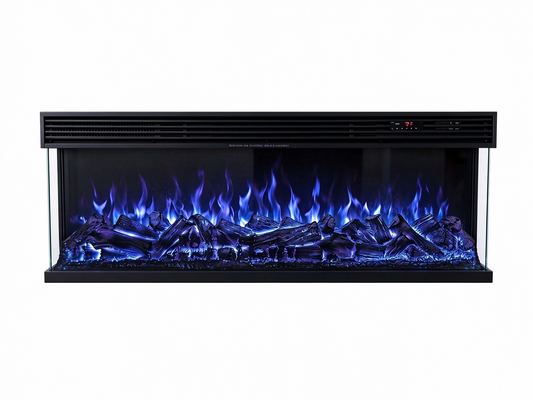 Three Sided Glass ELectric Fireplace (Stella series) - L1500*H500*200mm