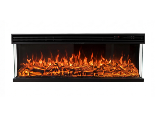 Three Sided Glass ELectric Fireplace ( Stella series)