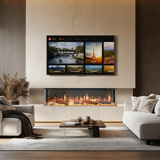 LCD Virtual Electric Fireplace (Landscape Series)